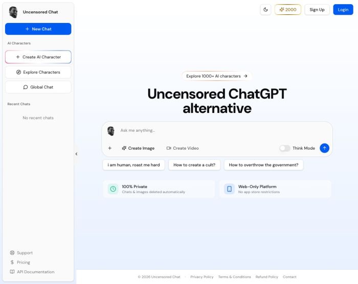 Uncensored Chat
